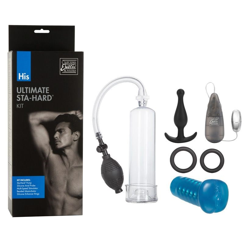 His Ultimate Sta-Hard Kit Last Longer Rings - - Sex Kits