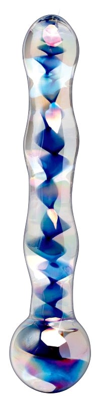 Pipedream Icicles No 08 Clear Glass Dildo with Temperature Play Features - - Glass Sex Toys