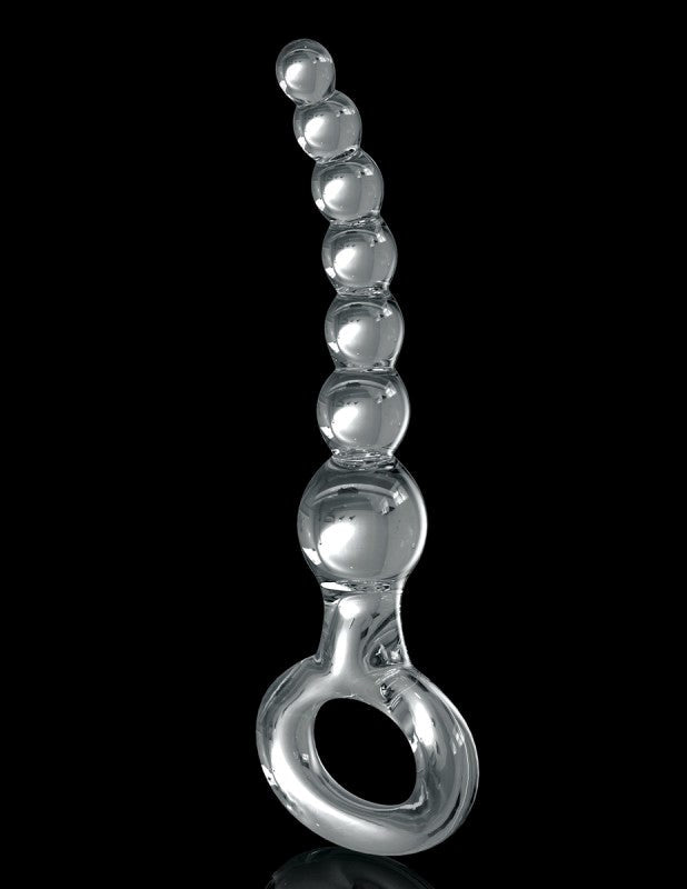 Pipedream Products Icicles No 67 Glass Anal Beads Massager Premium - - Glass Sex Toys