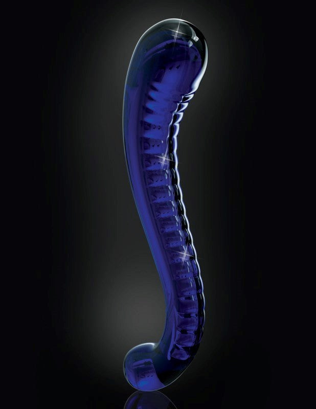 Pipedream Icicles No 70 Hand Blown Glass G Spot Dildo Temperature Play Design - - Glass Sex Toys