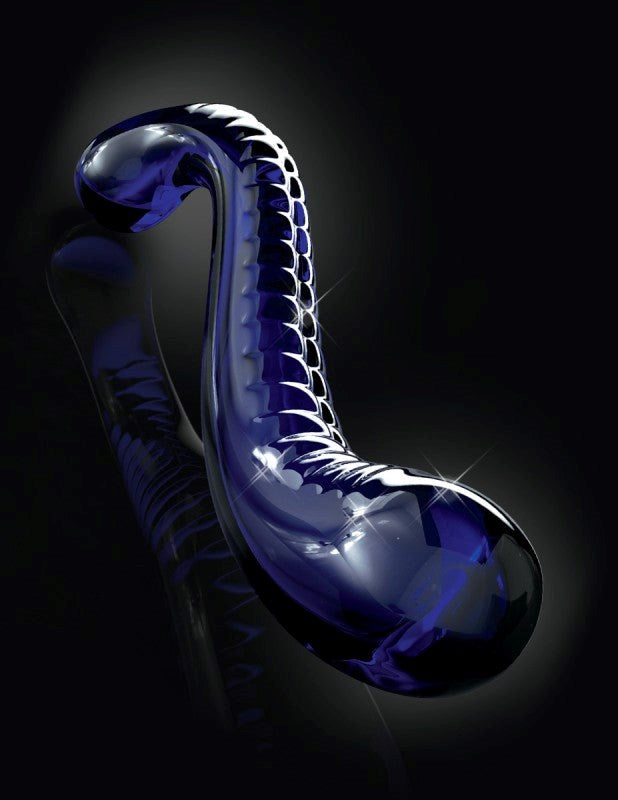 Pipedream Icicles No 70 Hand Blown Glass G Spot Dildo Temperature Play Design - - Glass Sex Toys