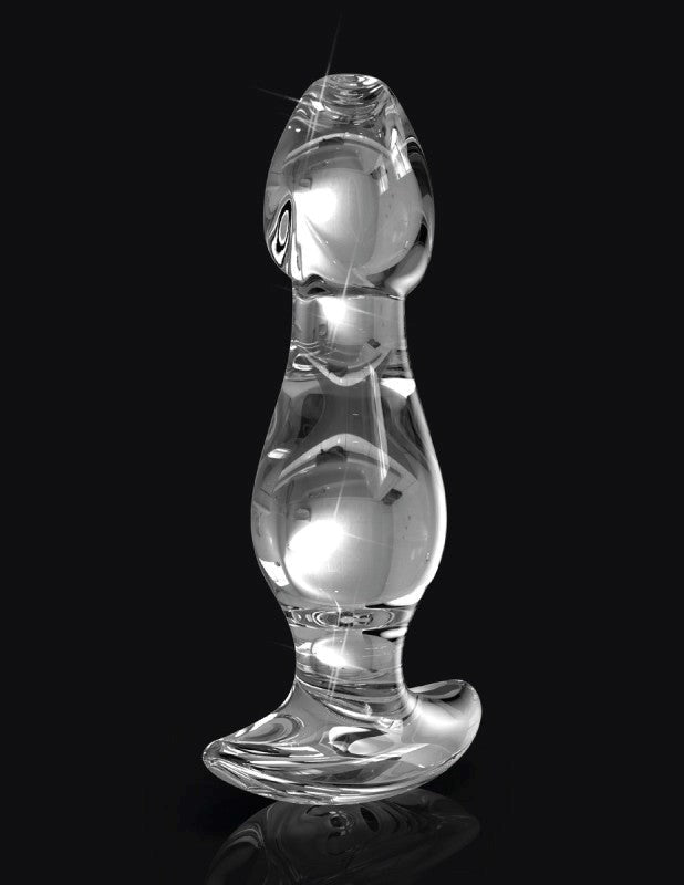 Pipedream Products Icicles No 72 Luxury Glass Butt Plug Temperature - - Glass Sex Toys
