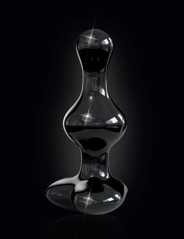Pipedream Products Icicles No 74 Hand Blown Glass Butt Plug Temperature Play - - Glass Sex Toys