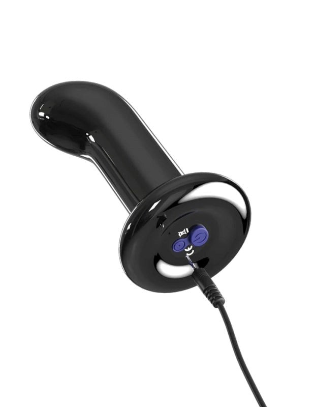 Pipedream Icicles No 84 Remote Control Glass Anal Vibrator with 10 Patterns - - Glass Sex Toys