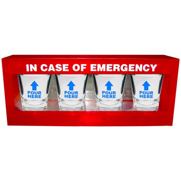 Kheper Games In Case of Emergency Shot Glasses Game - - Party Gifts and Novelties