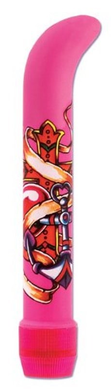 California Exotics Inked G Vibes Tattoo Style G Spot Vibrator - - G-Spot Vibrators