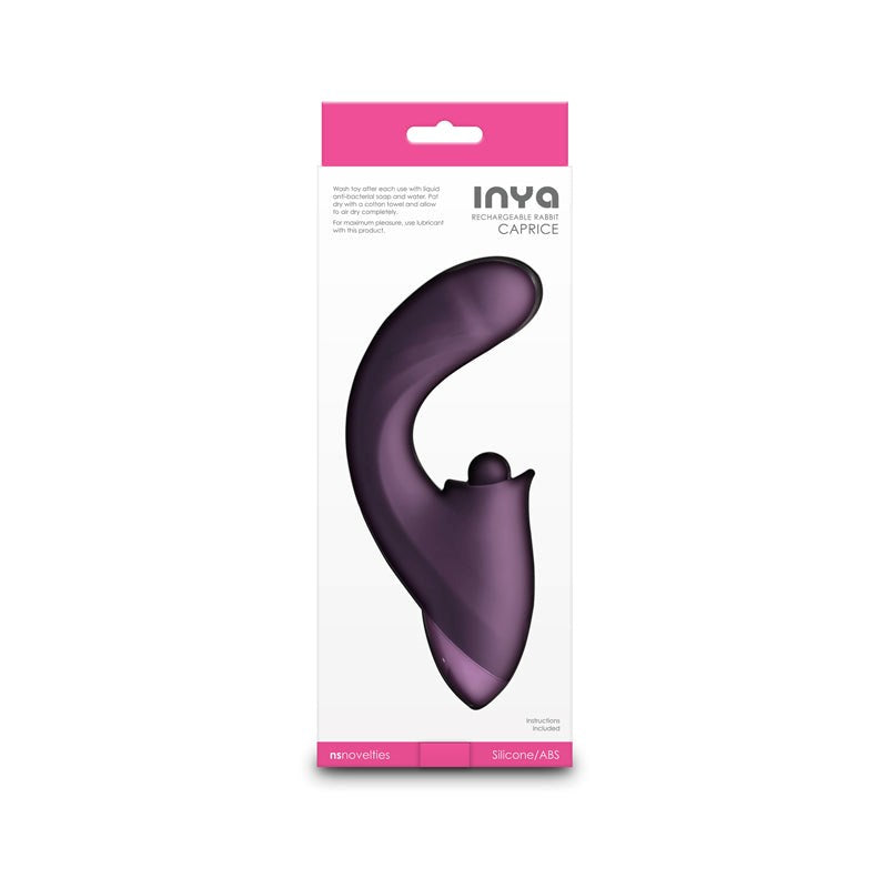 NS Novelties INYA Caprice Vibrator with 10 Modes and Premium Silicone - - Clit Ticklers and Pulsators