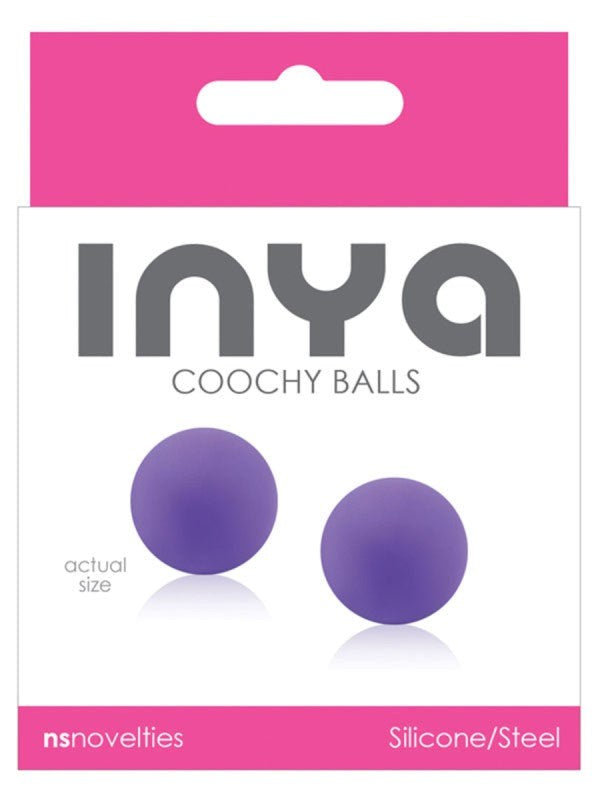 NS Novelties INYA Coochy Balls Purple Weighted Kegel Exercise Balls - - Love Eggs and Kegel Exercisers