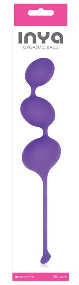 NS Novelties Inya Orgasmic Balls Purple Weighted Kegel Exerciser - - Personal Massagers
