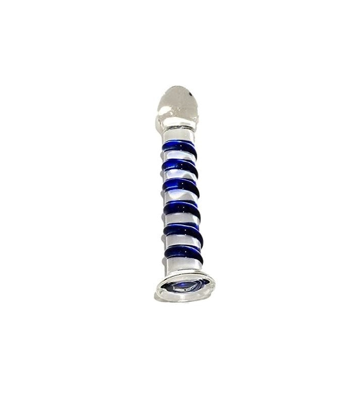 Maxpassion Izabal Swirly Glass Dildo Temperature Play and Texture - - Glass Sex Toys