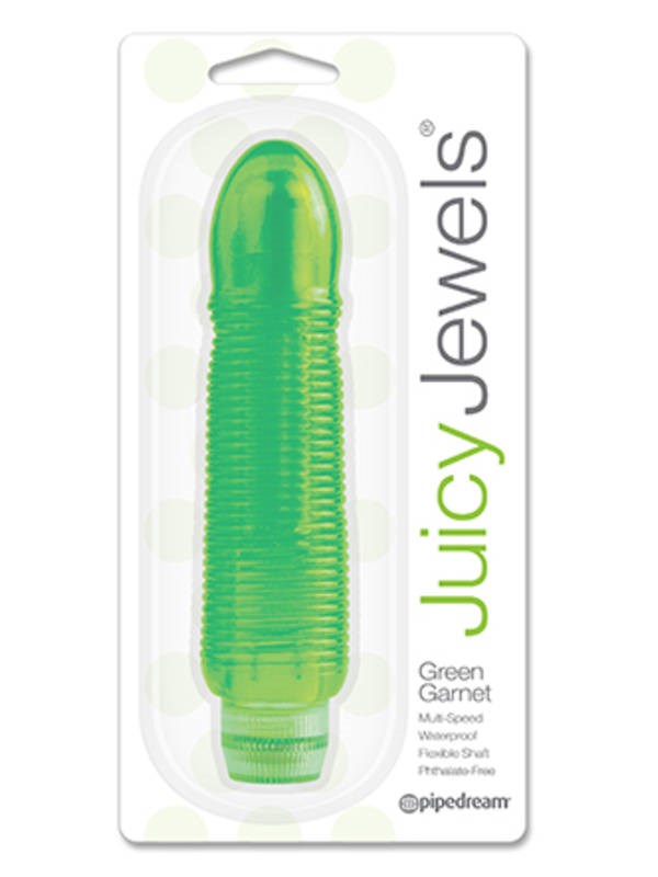 Pipedream Juicy Jewels Green Garnet Bullet Vibrator Compact Clitoral Sex Toy - - Waterproof Vibrators