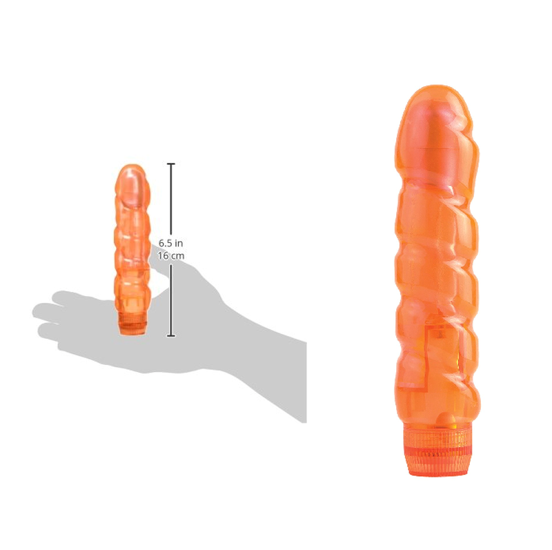 Pipedream Juicy Jewels Orange Onyx Waterproof Vibrator Flexible Shaft Design - - Waterproof Vibrators