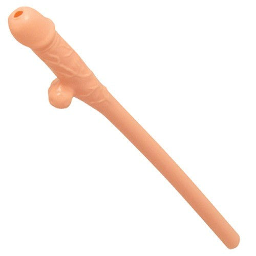 Pipedream Jumbo Pecker Penis Shape Sipping Straw Single Adult Party Novelty - - Party Gifts and Novelties