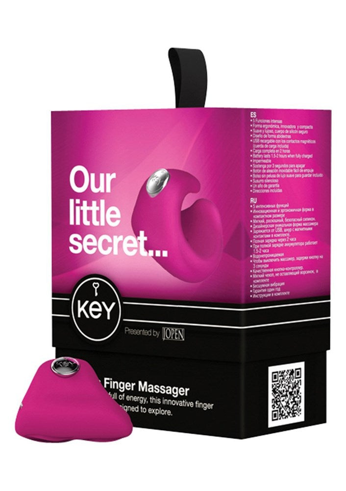 California Exotics Key by Jopen Pyxis Finger Massager Pink - - Finger and Tongue Vibrators