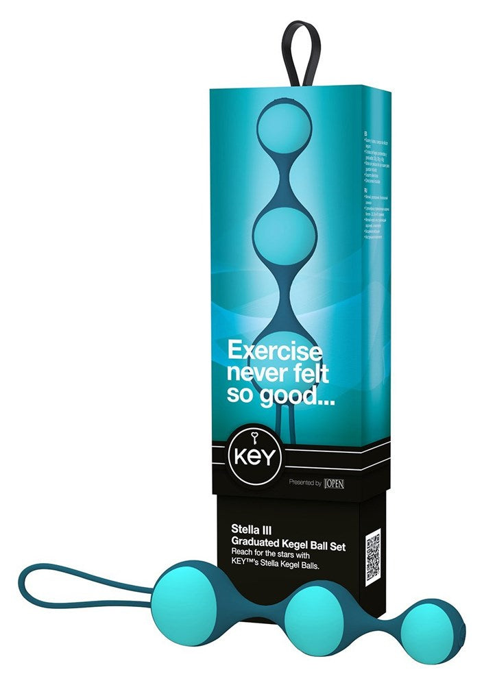 California Exotics Key by Jopen Stella III Lavender Kegel Ball Set - Love Eggs and Kegel Exercisers