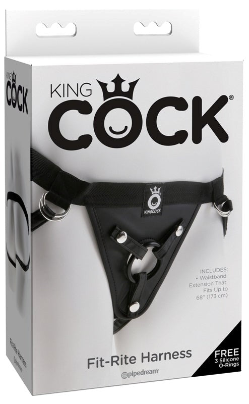 Pipedream King Cock Fit Rite Strap On Harness with Adjustable Comfort System - - Strap On Sextoys