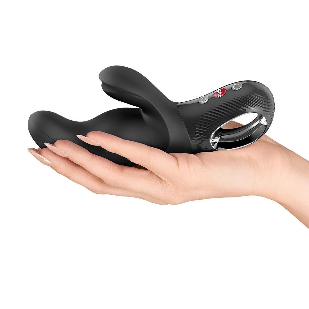 Fun Factory MISS BI Rechargeable Rabbit Massager - Black - Rabbit Vibrators