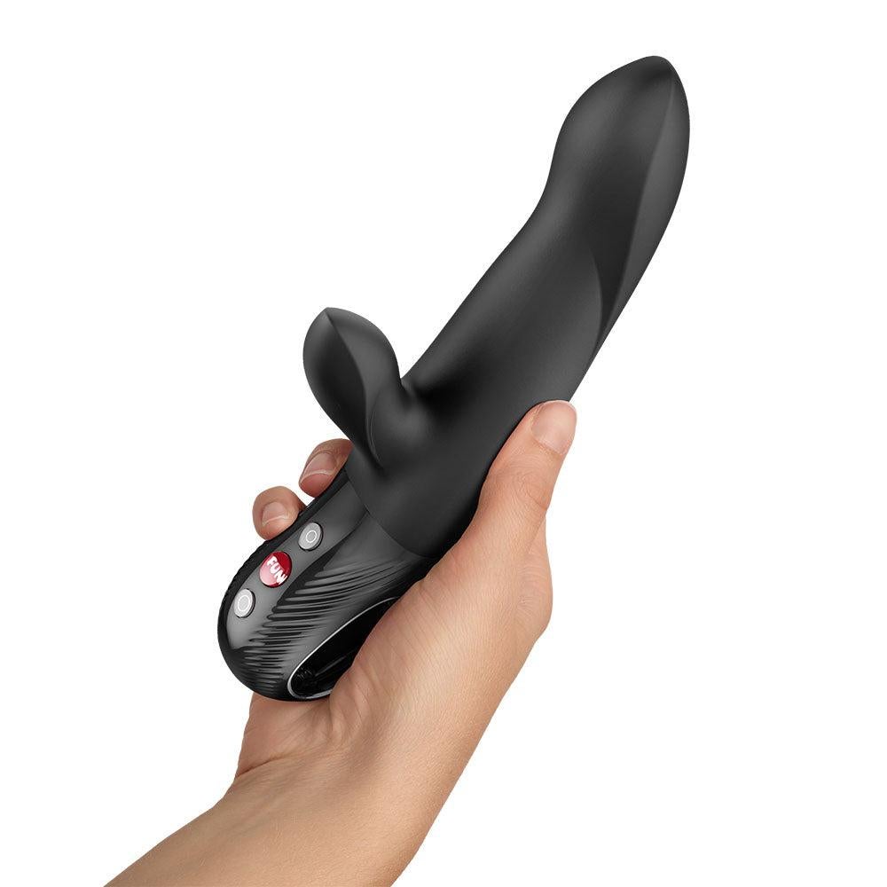 Fun Factory BI STRONIC ARC Thrusting Rabbit Vibrator - Black - Rabbit Vibrators