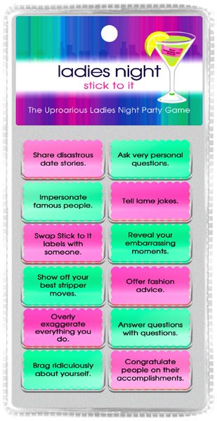 Kheper Games Ladies Night Stick To It Party Game - - Bachelorette and Bucks