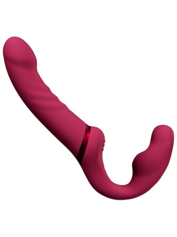 Lovense Lapis Flexible Vibrating Strapless Strap On Dildo Triple Motor - - Remote Control Vibrators