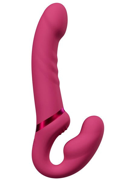 Lovense Lapis Flexible Vibrating Strapless Strap On Dildo Triple Motor - - Remote Control Vibrators