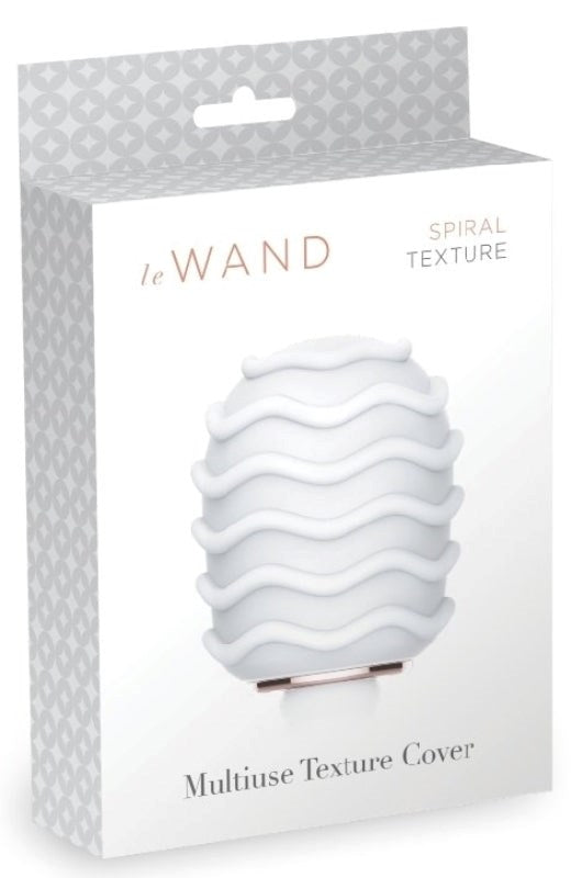 Le Wand Spiral Texture Cover Ribbed Attachment for Enhanced Stimulation - - Body Wands