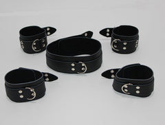 LiberatorBound Heavy Duty Collar with Ankle & Wrist Cuffs - - Cuffs and Restraints