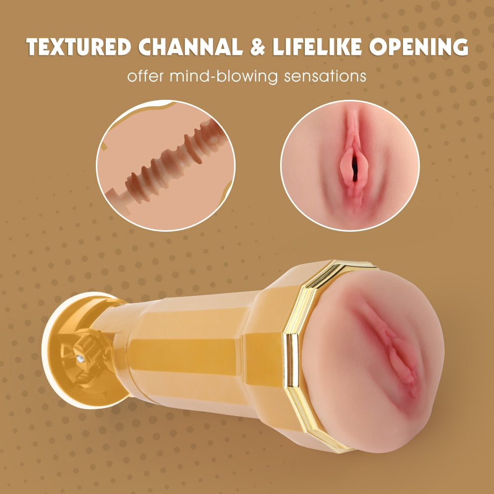 Chisa Lara Realistic Vagina Vibrating Cup - - Masturbators and Strokers