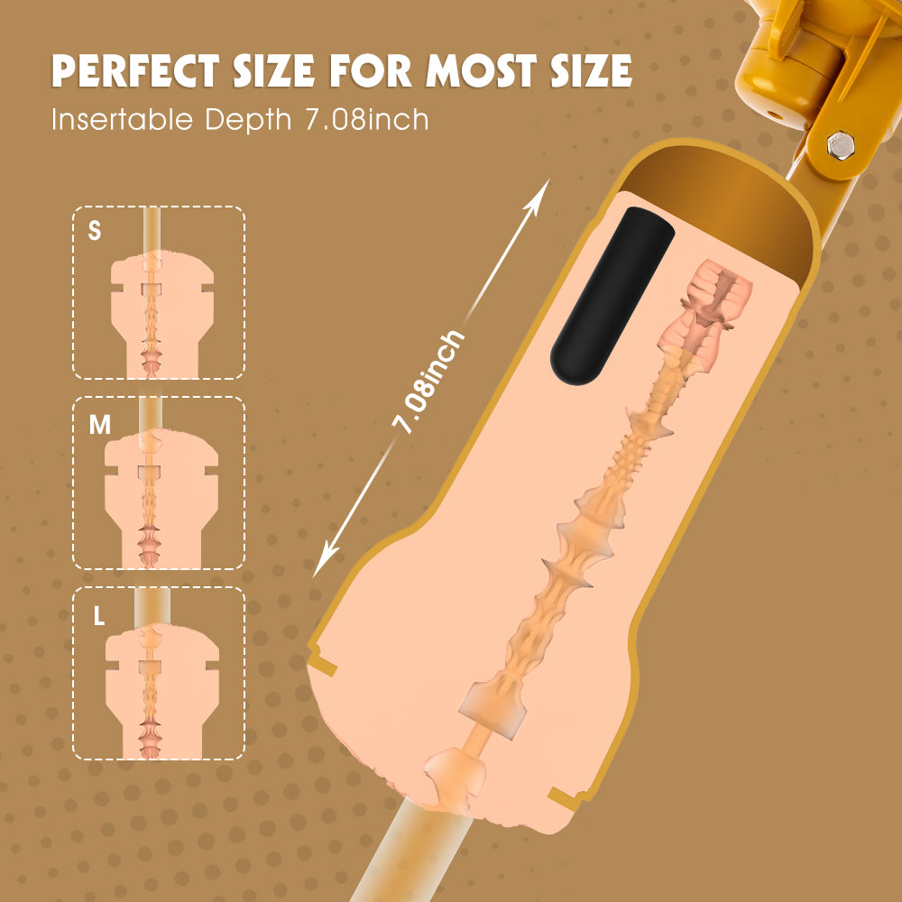 Chisa Holly Realistic Vagina Vibrating Cup with Suction Base - - Masturbators and Strokers