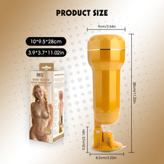 Chisa Darcey Realistic Vagina Vibrating Cup - - Masturbators and Strokers