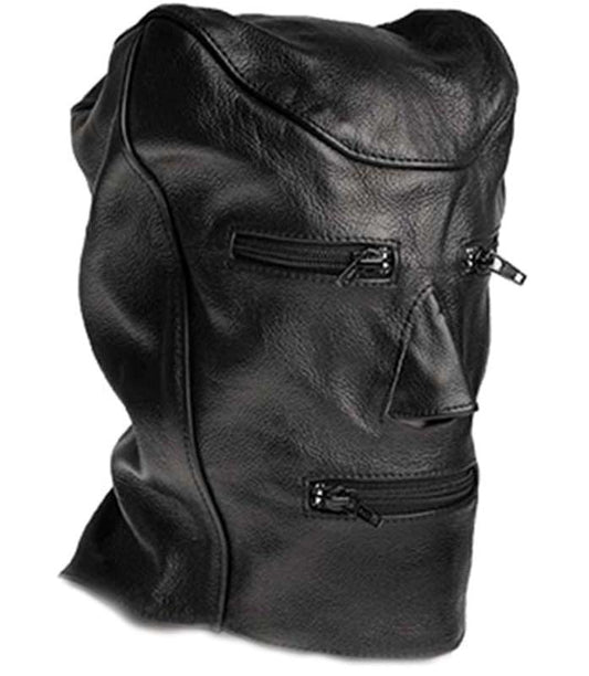 Lip & Eye Zip Bondage Hood Daily Dick Ring Pick - - Bondage Hoods