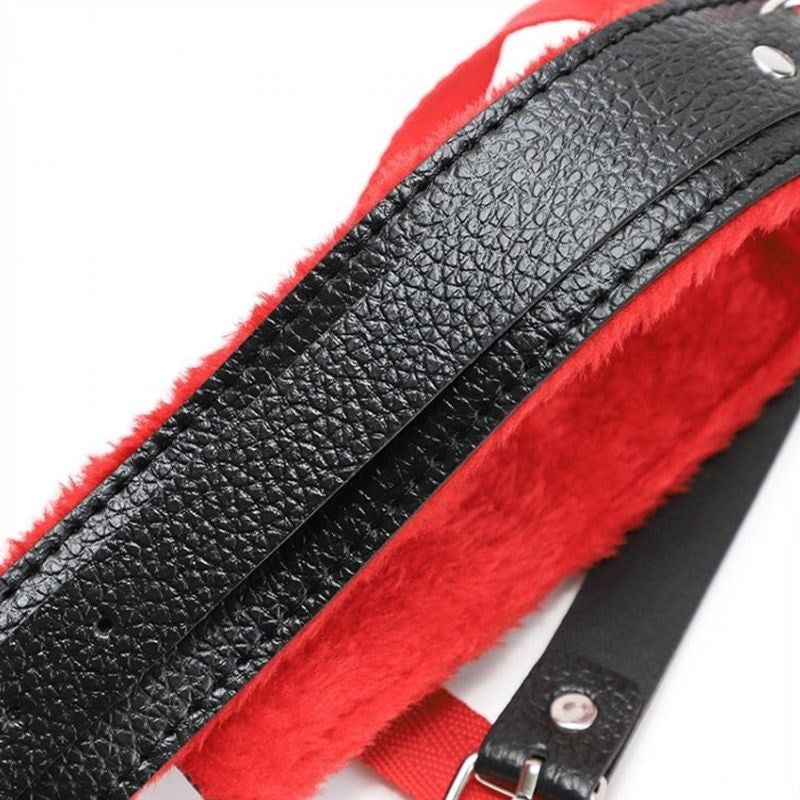 Litchi Pattern 10 Pcs Plush Bondage Kit Grip. Slide. Repeat. - - Bondage Kits
