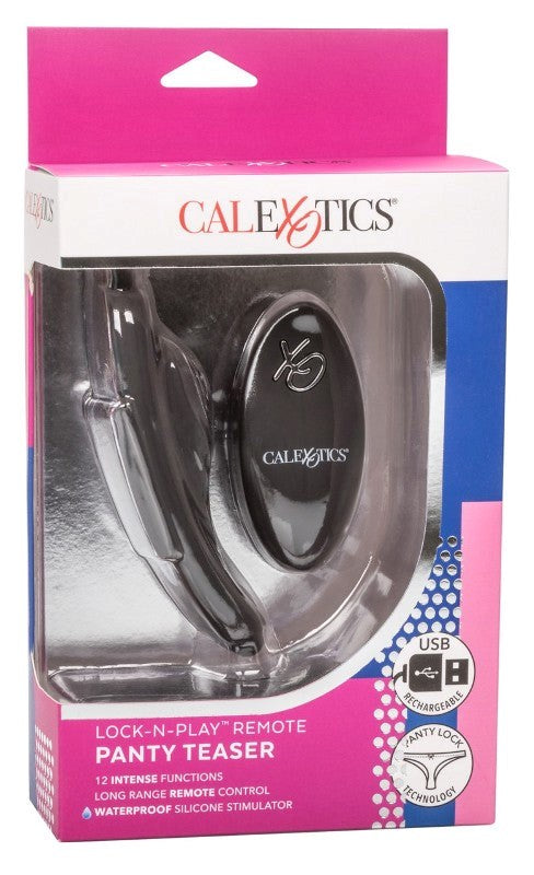 California Exotics Lock N Play Remote Panty Teaser with Magnetic Attachment - - Remote Control Vibrators