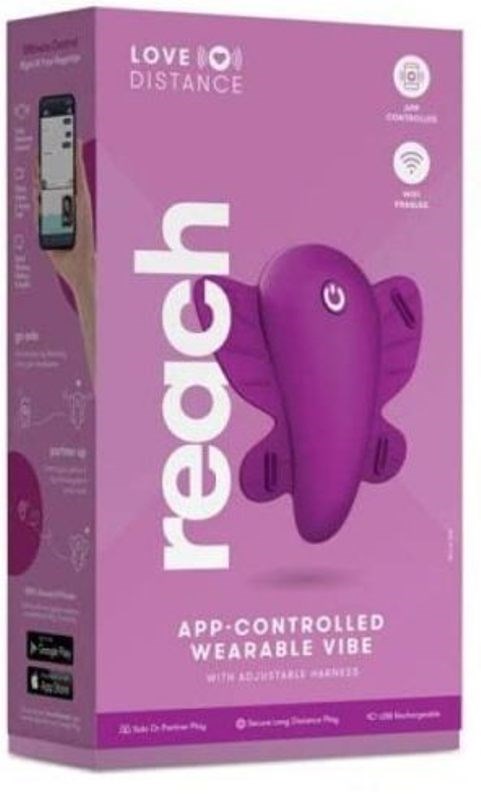 Xgen Products Love Distance Reach Wearable Vibrator App Controlled Pleasure - - Clit Ticklers and Pulsators