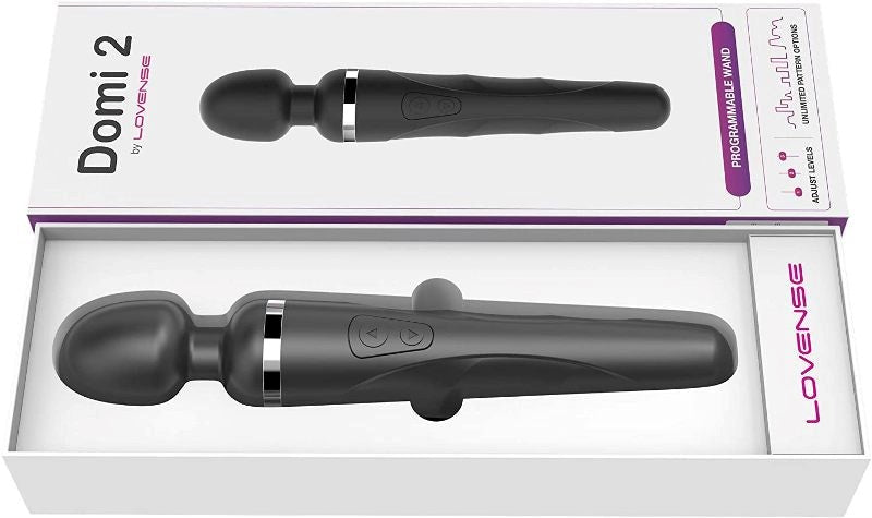 Lovense Domi 2 App Controlled Body Wand Vibrator Compact Power - - Remote Control Vibrators