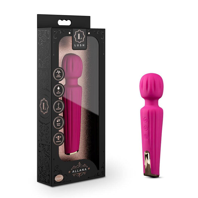 Blush Novelties Lush Allana Wand Vibrator with RumbleTech Technology - - Body Wands