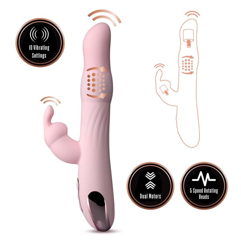 Blush Novelties Lush Aurora Rabbit Vibrator with Dual Stimulation - - Rabbit Vibrators