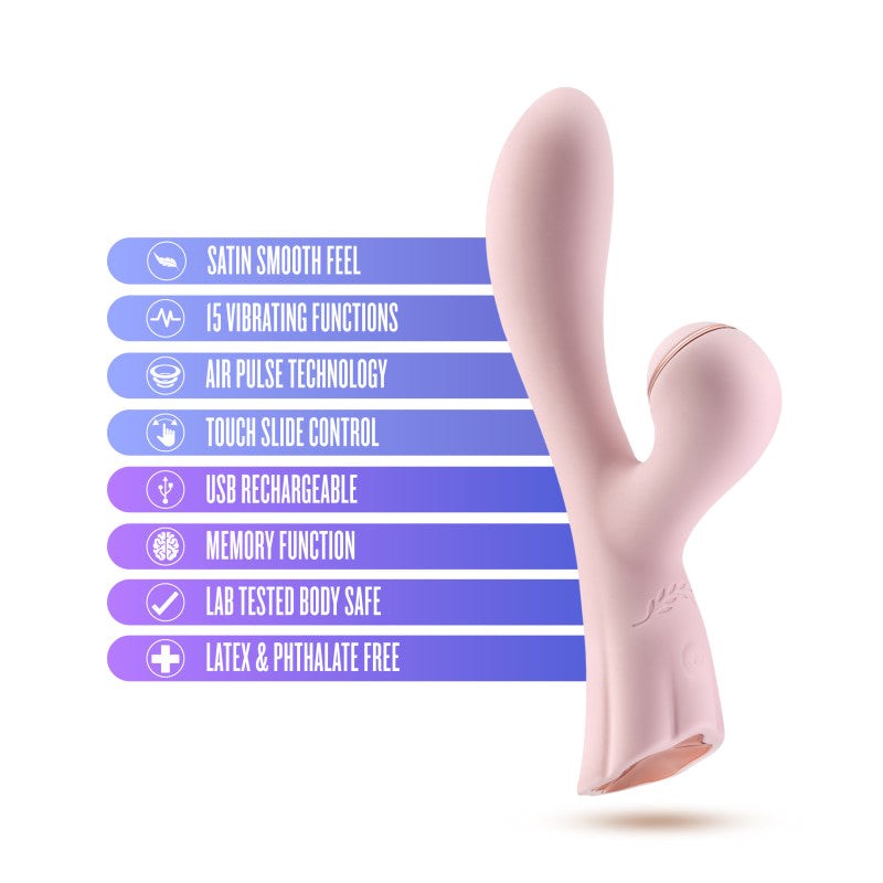 Blush Novelties Lush Isabelle 15 Vibration Modes USB Rechargeable Vibrator - - Rabbit Vibrators