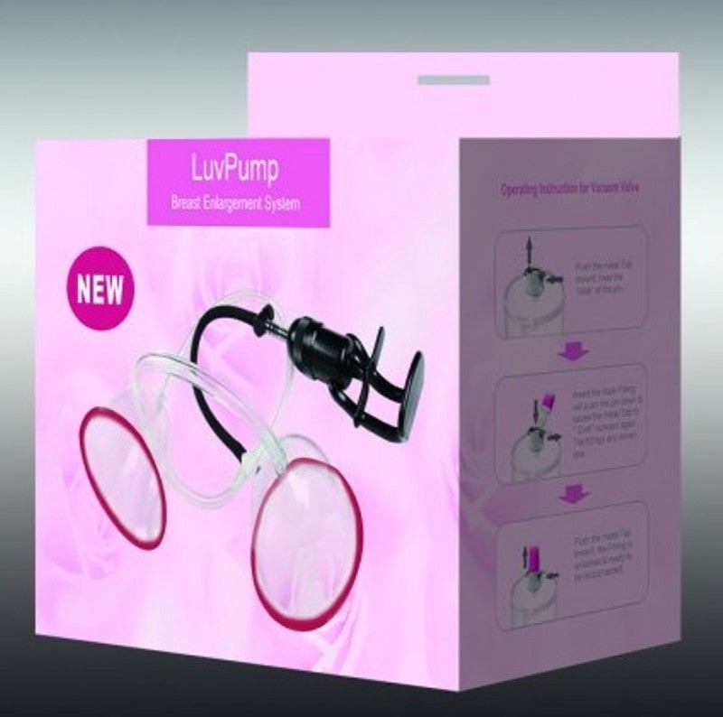 Shots Toys LuvPump Breast Enlargement System Suction Enhancement - - Breast and Nipple Toys