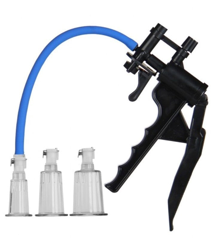 LuvPump Clitoris Enhancement System Set Built To Perform - - Nipple and Clit Clamps