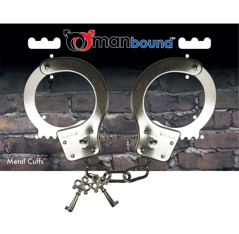 Sportsheets Manbound Metal Handcuffs Professional Grade Restraints - - Cuffs and Restraints