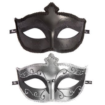 Love Honey Masks On Masquerade Mask Twin Pack for Roleplay Fantasy - - Masks And Blindfolds