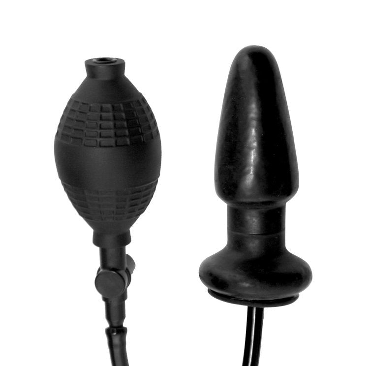XR Brands Master Series Expand Inflatable Anal Plug with Hand Pump Control - - Inflatable Dildos and Vibrators