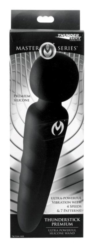 XR Brands Master Series Thunderstick Premium Ultra Powerful Silicone Wand Vibrator - - Body Wands