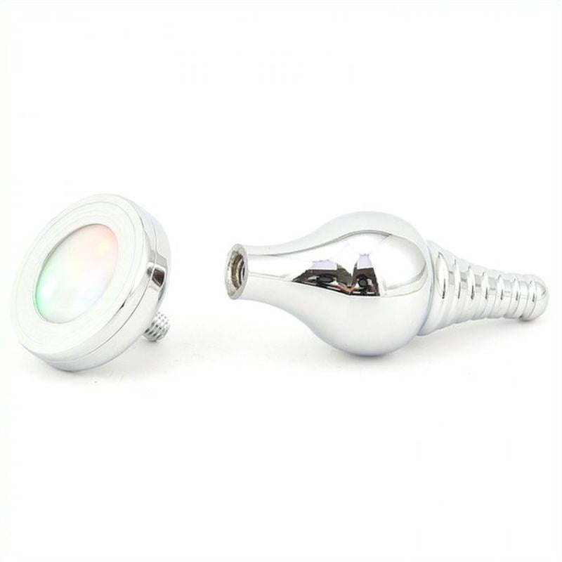 BDStyle Metal Cusp Head Butt Plug Sparkler Premium Metal Anal Sex Toy - - Steel Sex Toys