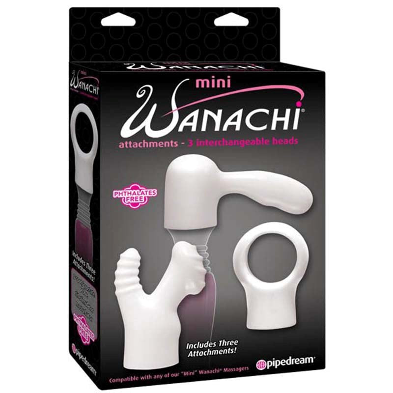 California Exotics Mini Wanachi Attachments 3 Piece Vibrator Set - - Body Wands