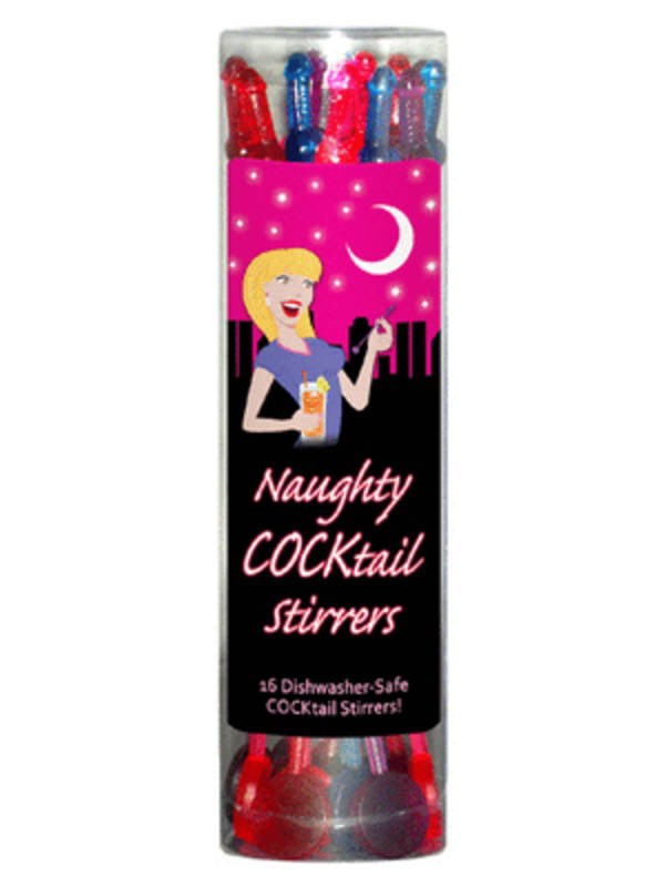 Kheper Games Naughty Cocktail Stirrers Penis Shaped - - Party Gifts and Novelties