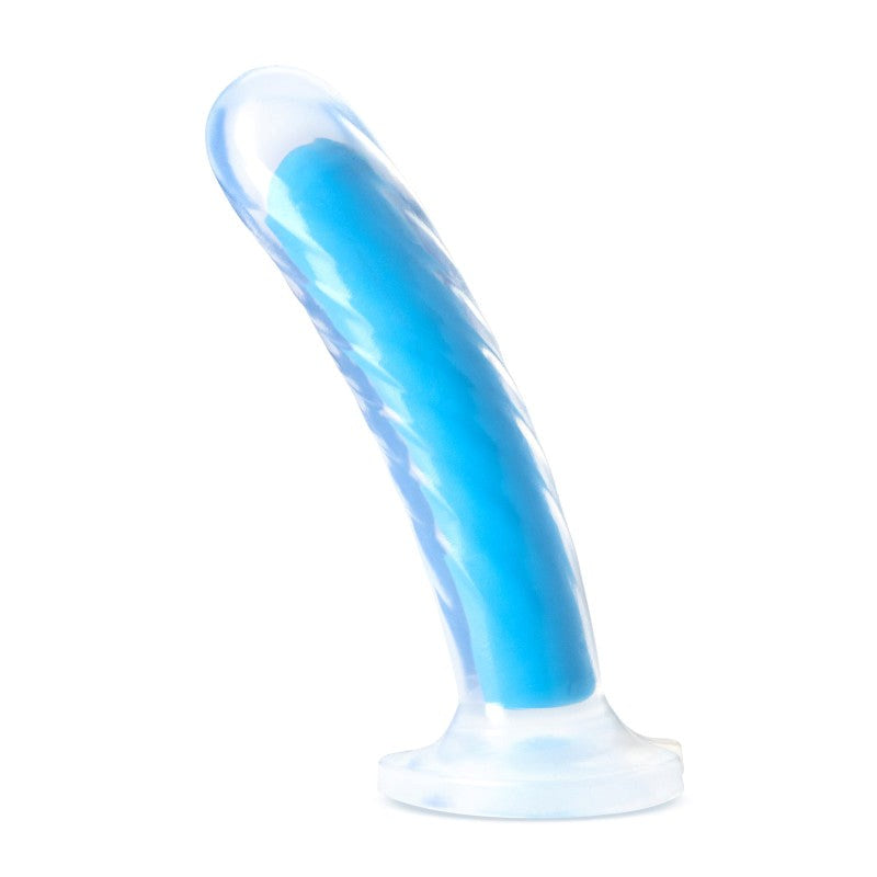 Blush Novelties Neo Elite Glow Tao 7 Inch Dual Density Silicone Dildo - - Realistic Dildos