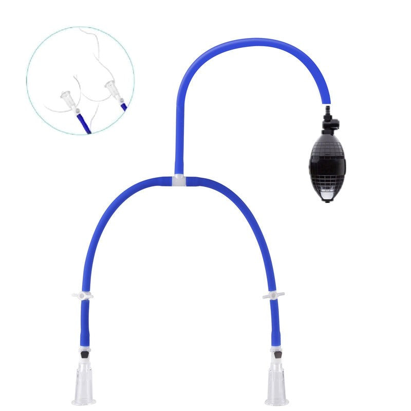 BDStyle Dual Cup Nipple Enhancement Discreet Sensations Suction Stimulator - - Breast and Nipple Toys