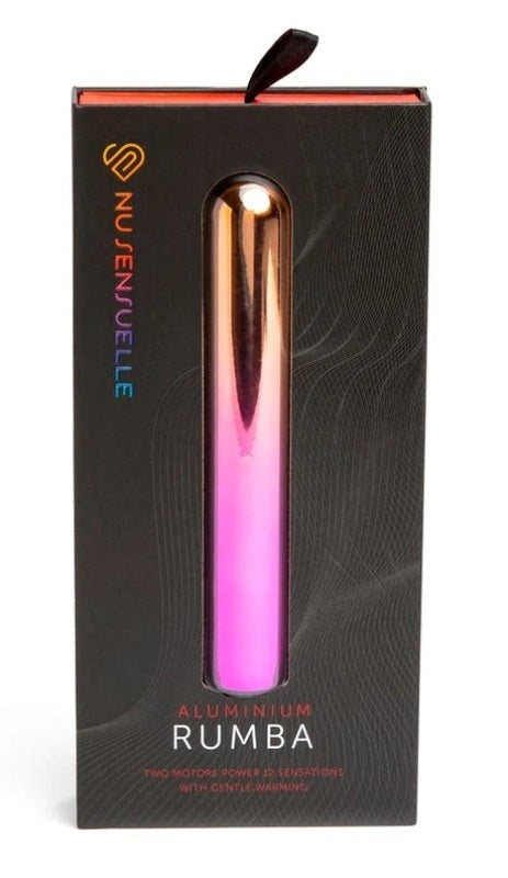 Nu Sensuelle Aluminium Rumba Ombre Dual Motor Warming Vibrator - - Bullet Vibrators